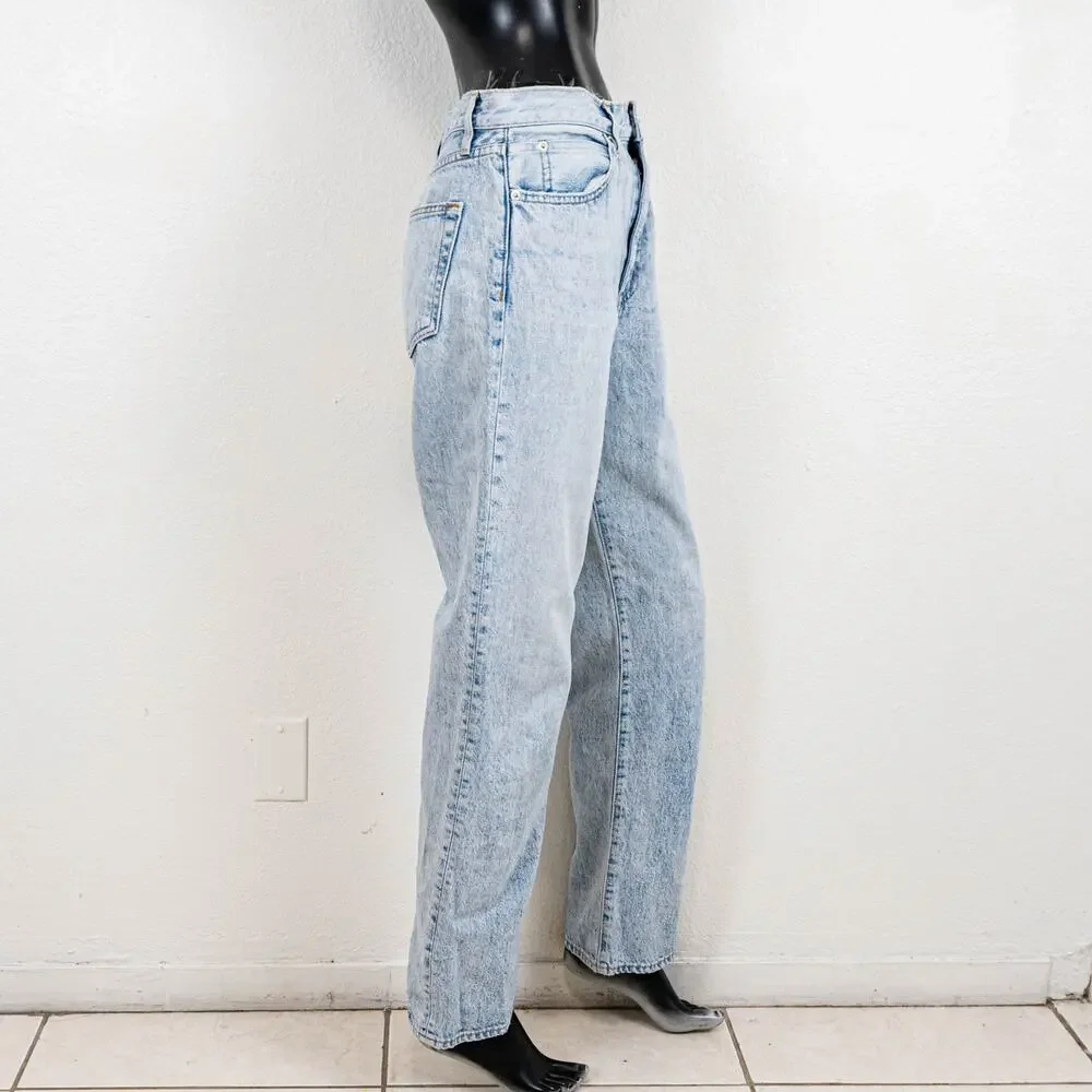 SLVRLAKE London High Rise Straight leg jeans Light blue wash size 28